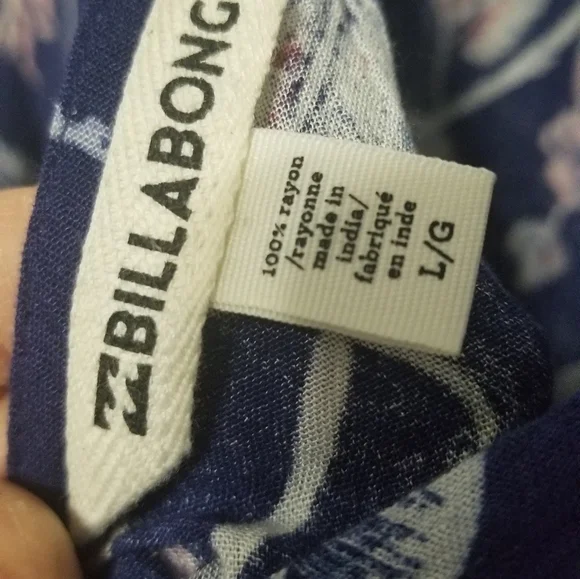 Billabong Kimono Size L, colors Bule and pink - Picture 6 of 7